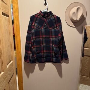 Men's Plaid Jacket - Black and Red